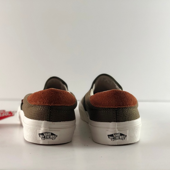 Vans Slip-on 59 Flannel Dusty Olive Skate Shoes. - Picture 7 of 7